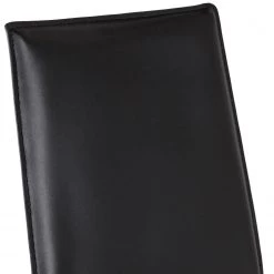 Fredriks Chaises Portola (lot de 2) - Cuir recyclé / Fer - Noir -Meubles de salle à manger Soldes Magasin 1000216618 210125 12454600006 DETAILS P000000001000216618