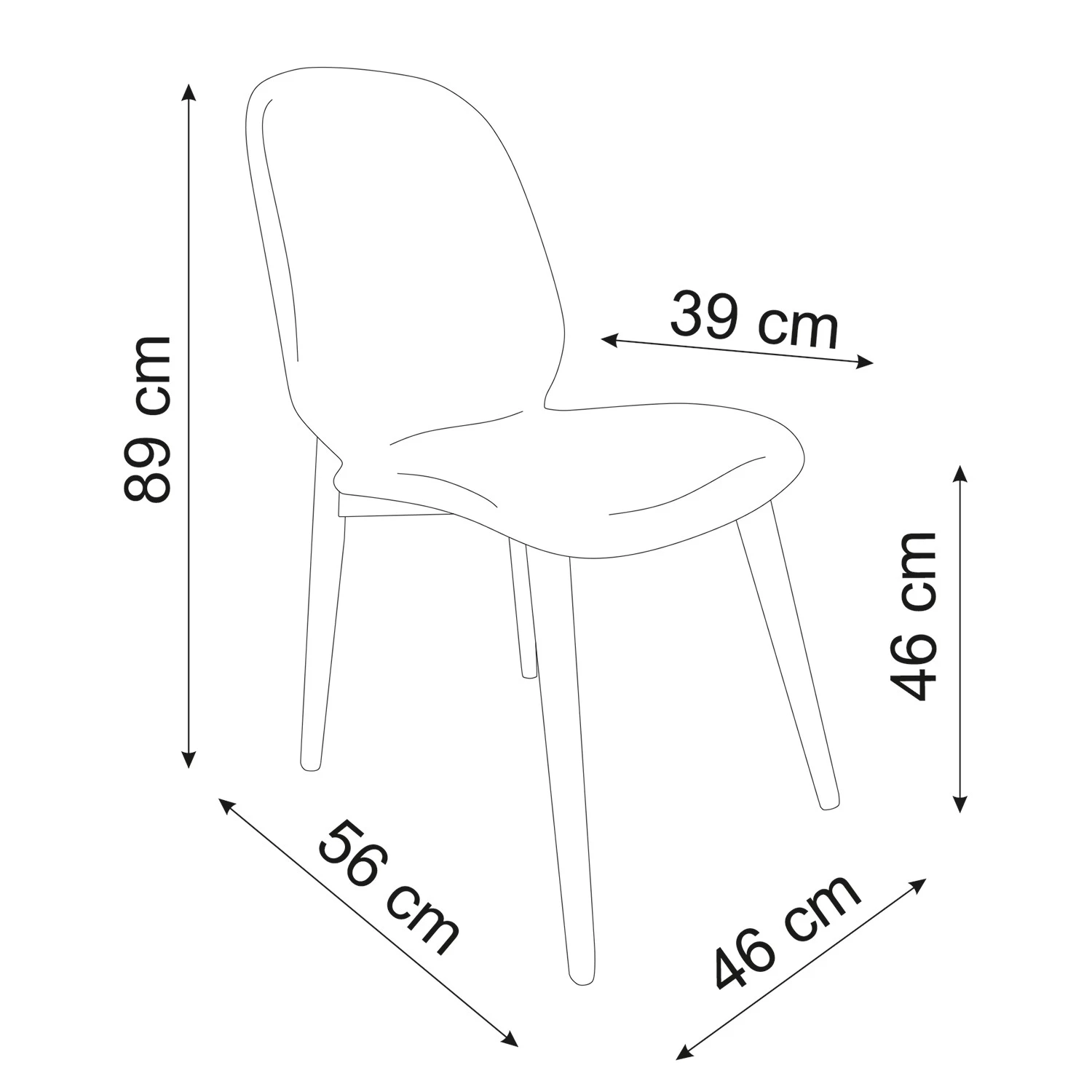 Studio Copenhagen Chaises capitonnées Juuma (lot de 2) - Cuir Leps: Sablé - Chêne clair 6 Studio Copenhagen Chaises capitonnées Juuma (lot de 2) - Cuir Leps: Sablé - Chêne clair – Image 6