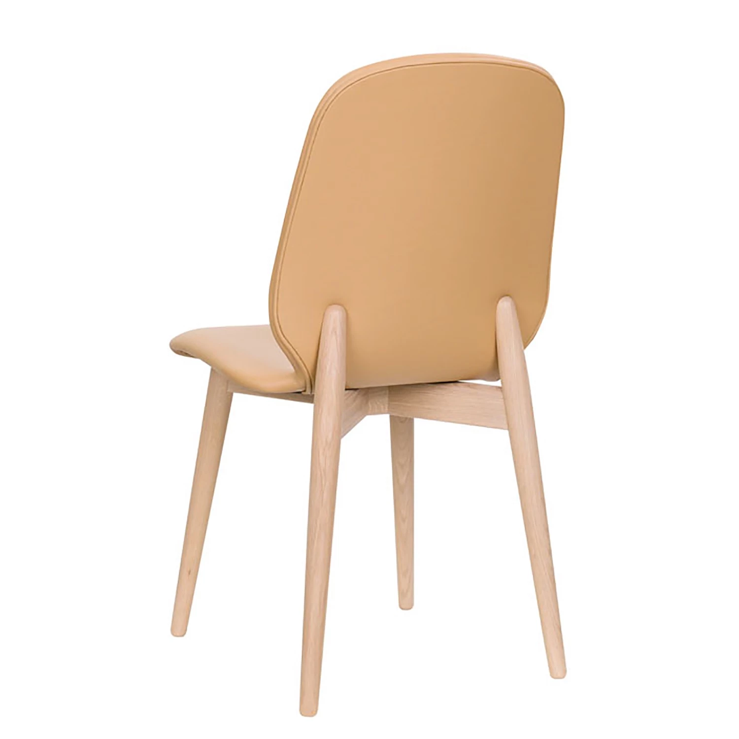 Studio Copenhagen Chaises capitonnées Juuma (lot de 2) - Cuir Leps: Sablé - Chêne clair 5 Studio Copenhagen Chaises capitonnées Juuma (lot de 2) - Cuir Leps: Sablé - Chêne clair – Image 5