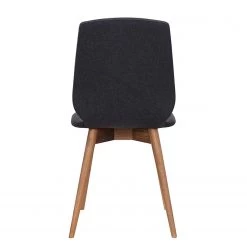 Studio Copenhagen Chaises capitonnées Helvig (lot de 2) - Tissu composite Vedi: Anthracite - Noyer 9 Studio Copenhagen Chaises capitonnées Helvig (lot de 2) - Tissu composite Vedi: Anthracite - Noyer -Meubles de salle à manger Soldes Magasin 1000216626 200820 06152200014 DETAILS P000000001000216626