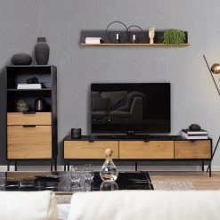 Studio Copenhagen Étagère Xavi - Placage en bois véritable / Métal - Chêne / Chêne noir 16 Studio Copenhagen Étagère Xavi - Placage en bois véritable / Métal - Chêne / Chêne noir -Meubles de salle à manger Soldes Magasin 1000218026 220107 12570000066 MOOD DETAILS P000000001000218026 mood