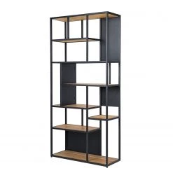 Studio Copenhagen Étagère Flox II - Placage en bois véritable / Métal -Chêne / Noir