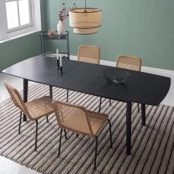 Mørteens Table Hanck - Partiellement en chêne massif - Chêne noir 23 Mørteens Table Hanck - Partiellement en chêne massif - Chêne noir -Meubles de salle à manger Soldes Magasin 1000218268 210420 14175700002 MOOD DETAILS P000000001000218268 mood