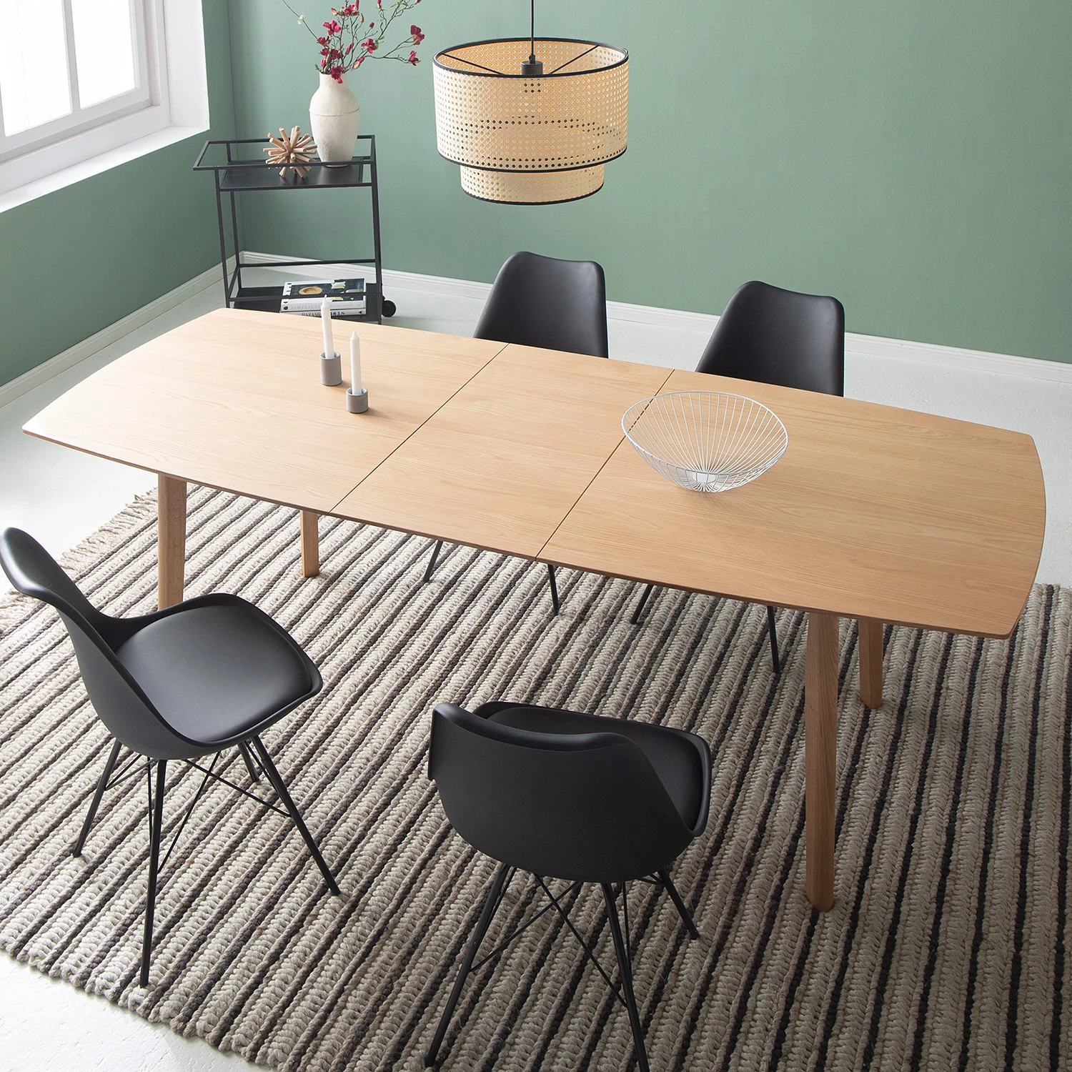 Mørteens Table Hanck - Partiellement en chêne massif - Chêne 3 Mørteens Table Hanck - Partiellement en chêne massif - Chêne – Image 3