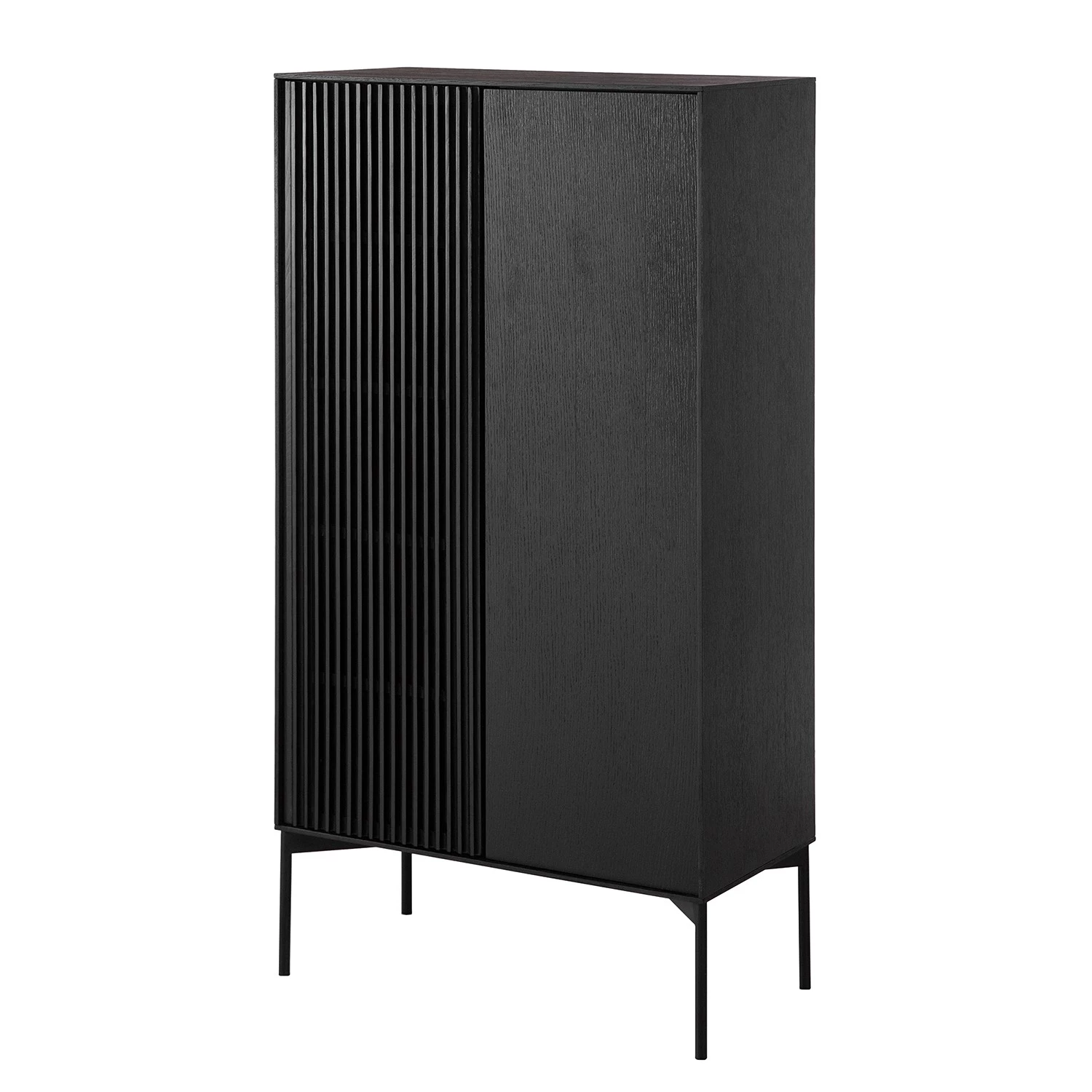 Studio Copenhagen Buffet haut Dowland - Placage en bois véritable - Chêne / Noir 1 Studio Copenhagen Buffet haut Dowland - Placage en bois véritable - Chêne / Noir