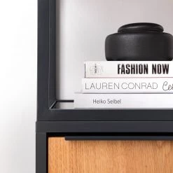 Red Living Étagère Barview - Placage en chêne - Chêne / Anthracite -Meubles de salle à manger Soldes Magasin 1000218360 210413 12580500013 DETAILS P000000001000218360