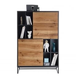 Red Living Buffet haut Barview - Placage en chêne - Chêne / Anthracite -Meubles de salle à manger Soldes Magasin 1000218365 201118 06052800022 DETAILS P000000001000218365