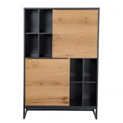 Red Living Buffet haut Barview - Placage en chêne - Chêne / Anthracite -Meubles de salle à manger Soldes Magasin 1000218365 210319 11334900020 DETAILS P000000001000218365