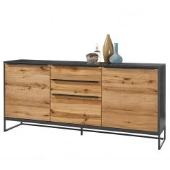 Red Living Buffet Barview I - Placage en chêne - Chêne / Anthracite -Meubles de salle à manger Soldes Magasin 1000218372 201118 06053400027 DETAILS P000000001000218372