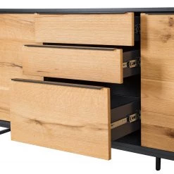 Red Living Buffet Barview I - Placage en chêne - Chêne / Anthracite -Meubles de salle à manger Soldes Magasin 1000218372 210420 14110100005 DETAILS P000000001000218372