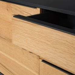 Red Living Buffet Barview I - Placage en chêne - Chêne / Anthracite -Meubles de salle à manger Soldes Magasin 1000218372 210420 14110700008 DETAILS P000000001000218372