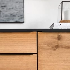 Red Living Buffet Barview I - Placage en chêne - Chêne / Anthracite -Meubles de salle à manger Soldes Magasin 1000218372 210527 08075200004 MOOD DETAILS P000000001000218372 mood