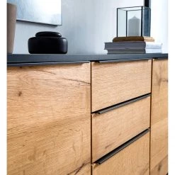 Red Living Buffet Barview I - Placage en chêne - Chêne / Anthracite -Meubles de salle à manger Soldes Magasin 1000218372 210527 08075200005 MOOD DETAILS P000000001000218372 mood