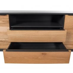 Red Living Buffet Barview II - Placage en chêne - Chêne / Anthracite -Meubles de salle à manger Soldes Magasin 1000218373 210303 09075300005 DETAILS P000000001000218373