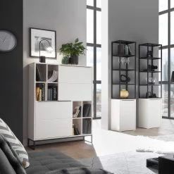 Fredriks Étagère White Hall - Blanc mat / Noir 15 Fredriks Étagère White Hall - Blanc mat / Noir -Meubles de salle à manger Soldes Magasin 1000218374 210302 11190200001 MOOD DETAILS P000000001000218374 mood