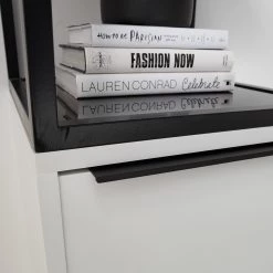 Fredriks Étagère White Hall - Blanc mat / Noir 24 Fredriks Étagère White Hall - Blanc mat / Noir -Meubles de salle à manger Soldes Magasin 1000218374 210316 08014900004 DETAILS P000000001000218374