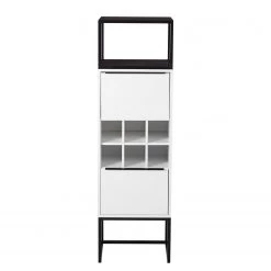 Fredriks Armoire White Hall II - Blanc mat / Noir -Meubles de salle à manger Soldes Magasin 1000218376 210303 09051800002 DETAILS P000000001000218376
