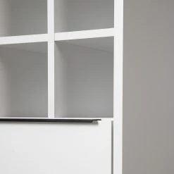 Fredriks Armoire White Hall II - Blanc mat / Noir -Meubles de salle à manger Soldes Magasin 1000218376 210303 09052500007 DETAILS P000000001000218376