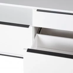 Fredriks Meuble TV White Hall III - Blanc mat / Noir -Meubles de salle à manger Soldes Magasin 1000218377 210311 10582000022 DETAILS P000000001000218377