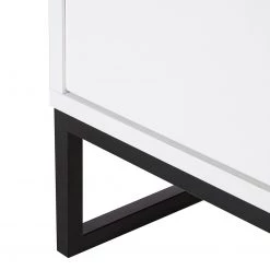 Fredriks Meuble TV White Hall III - Blanc mat / Noir -Meubles de salle à manger Soldes Magasin 1000218377 210311 10582100023 DETAILS P000000001000218377