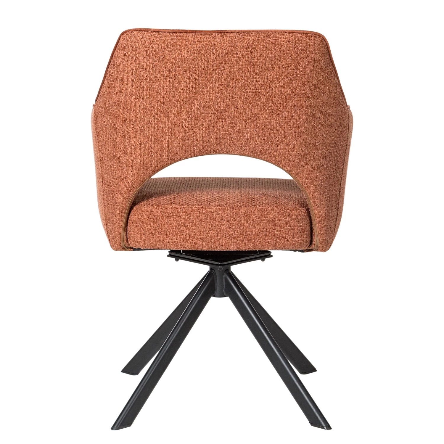 Fredriks Chaise à accoudoirs Tustin - Tissu / Métal - Marron rouille / Noir mat 5 Fredriks Chaise à accoudoirs Tustin - Tissu / Métal - Marron rouille / Noir mat – Image 5