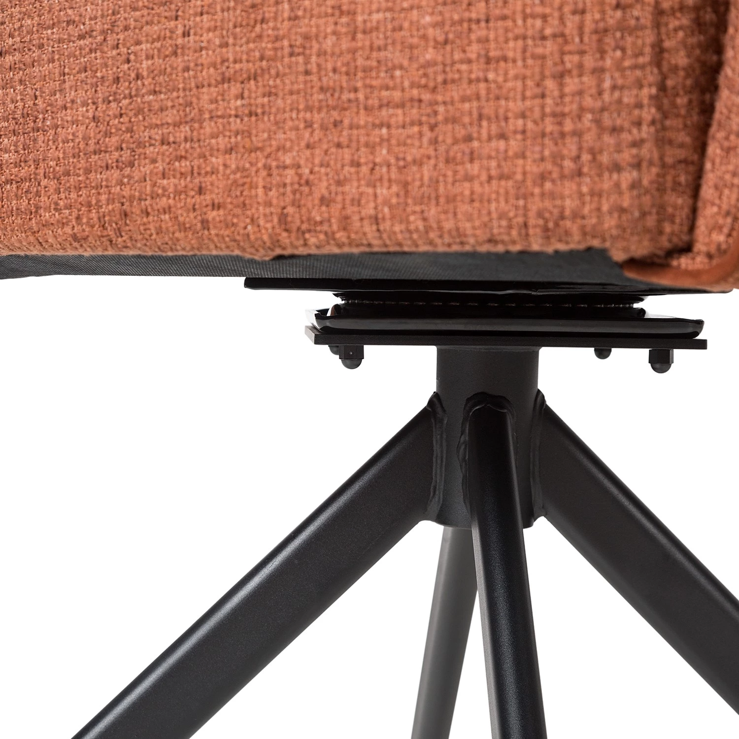 Fredriks Chaise à accoudoirs Tustin - Tissu / Métal - Marron rouille / Noir mat 18 Fredriks Chaise à accoudoirs Tustin - Tissu / Métal - Marron rouille / Noir mat – Image 18