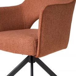 Fredriks Chaise à accoudoirs Tustin - Tissu / Métal - Marron rouille / Noir mat 41 Fredriks Chaise à accoudoirs Tustin - Tissu / Métal - Marron rouille / Noir mat -Meubles de salle à manger Soldes Magasin 1000218415 210303 08150900007 DETAILS P000000001000218415