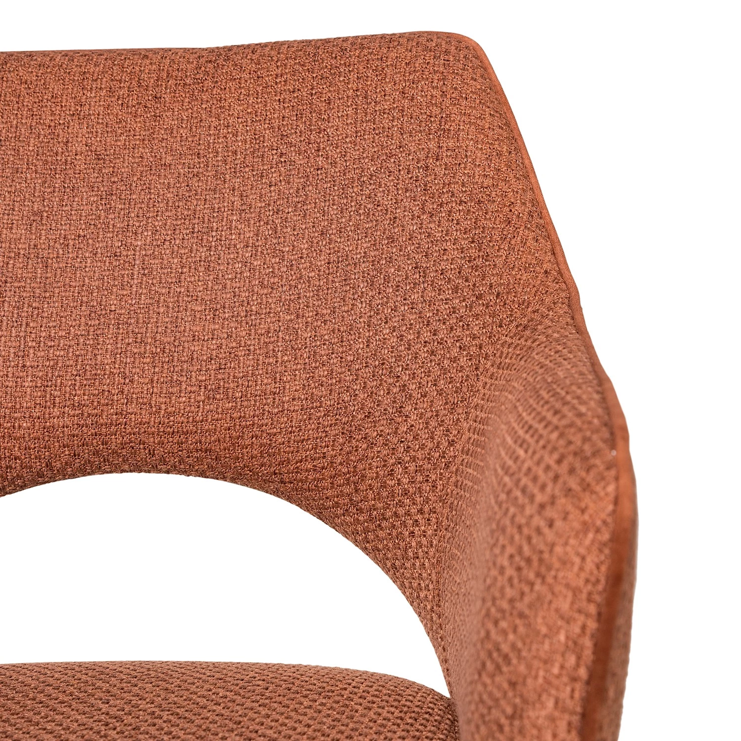 Fredriks Chaise à accoudoirs Tustin - Tissu / Métal - Marron rouille / Noir mat 21 Fredriks Chaise à accoudoirs Tustin - Tissu / Métal - Marron rouille / Noir mat – Image 21