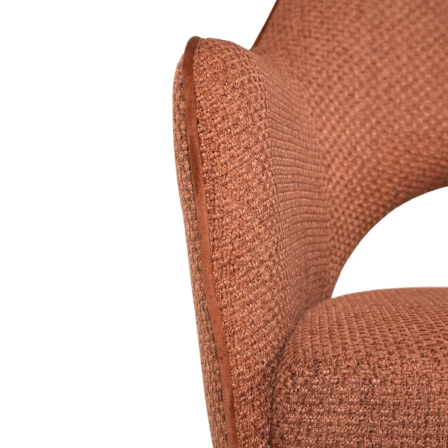 Fredriks Chaise à accoudoirs Tustin - Tissu / Métal - Marron rouille / Noir mat 23 Fredriks Chaise à accoudoirs Tustin - Tissu / Métal - Marron rouille / Noir mat – Image 23