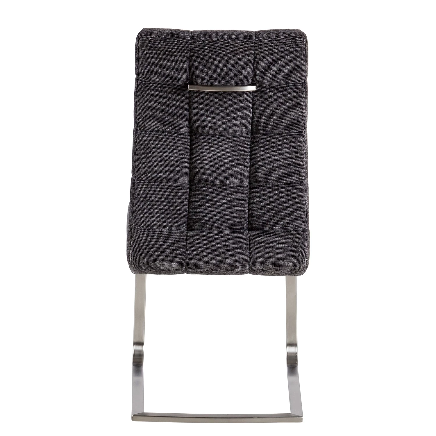 Ars manufacti Chaises cantilever Stawley I (lot de 2) - Tissage à plat / Acier inoxydable - Gris foncé / Acier inoxydable 5 Ars manufacti Chaises cantilever Stawley I (lot de 2) - Tissage à plat / Acier inoxydable - Gris foncé / Acier inoxydable – Image 5