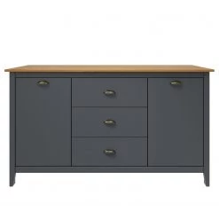 Maison Belfort Buffet Rivery III - Pin massif - Anthracite -Meubles de salle à manger Soldes Magasin 1000218440 210128 06175300048 DETAILS P000000001000218440