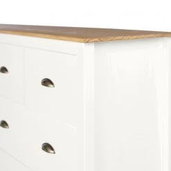 Maison Belfort Buffet Rivery II - Pin massif - Blanc -Meubles de salle à manger Soldes Magasin 1000218448 220407 050 DETAILS P000000001000218448