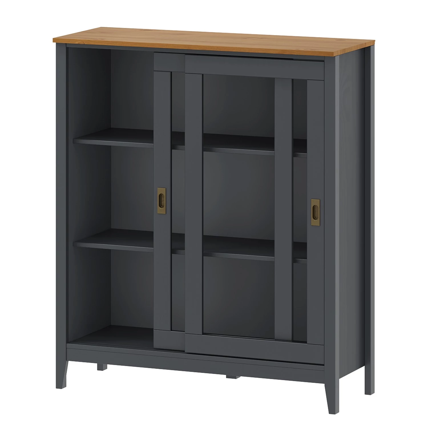 Maison Belfort Buffet Rivery IV - Pin massif - Anthracite 2 Maison Belfort Buffet Rivery IV - Pin massif - Anthracite – Image 2