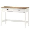 Maison Belfort Console Rivery - Pin massif - Blanc