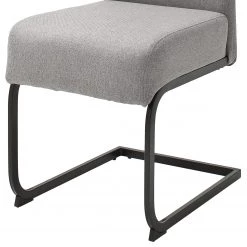 Chaises cantilever Evila (lot de 2) - Gris lumineux -Meubles de salle à manger Soldes Magasin 1000218553 210113 06124500020 DETAILS P000000001000218553