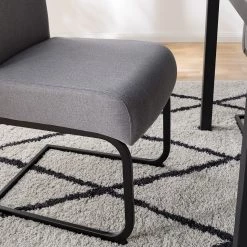 Chaises cantilever Evila (lot de 2) - Gris lumineux -Meubles de salle à manger Soldes Magasin 1000218553 210224 11165900018 DETAILS P000000001000218553