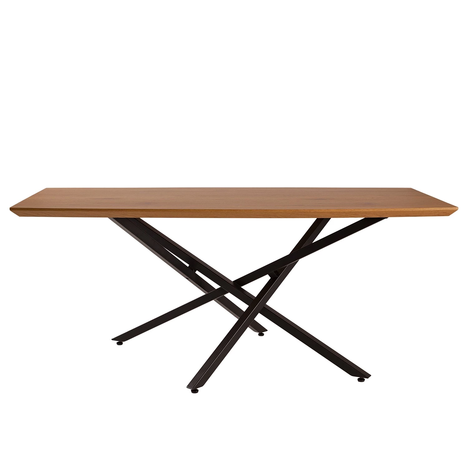 Red Living Table Levil - Métal - Imitation chêne / Noir mat 4 Red Living Table Levil - Métal - Imitation chêne / Noir mat – Image 4