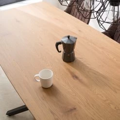 Red Living Table Levil - Métal - Imitation chêne / Noir mat 21 Red Living Table Levil - Métal - Imitation chêne / Noir mat -Meubles de salle à manger Soldes Magasin 1000218554 210302 14084400005 DETAILS P000000001000218554