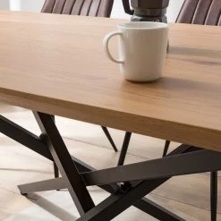 Red Living Table Levil - Métal - Imitation chêne / Noir mat 24 Red Living Table Levil - Métal - Imitation chêne / Noir mat -Meubles de salle à manger Soldes Magasin 1000218554 210302 14084700008 DETAILS P000000001000218554