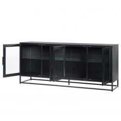 Ars manufacti Buffet Kayys - Verre / Métal - Noir -Meubles de salle à manger Soldes Magasin 1000219025 210330 15112500026 DETAILS P000000001000219025