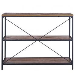 Ars manufacti Étagère Grasby I - Pin recyclé / Métal - Pin foncé / Noir -Meubles de salle à manger Soldes Magasin 1000219219 220303 040 DETAILS P000000001000219219