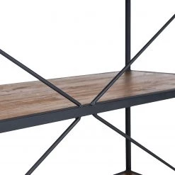 Ars manufacti Étagère Grasby I - Pin recyclé / Métal - Pin foncé / Noir -Meubles de salle à manger Soldes Magasin 1000219219 220303 045 DETAILS P000000001000219219