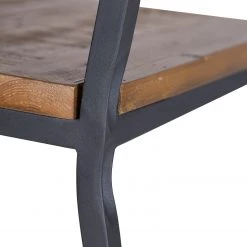 Ars manufacti Chaises de bar Grasby (lot de 2) - Pin recyclé / Métal - Pin foncé / Noir -Meubles de salle à manger Soldes Magasin 1000219221 220303 050 DETAILS P000000001000219221