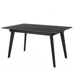 Ars manufacti Table Mannford - Imitation chêne de tourbière / Noir mat - Largeur : 140 cm