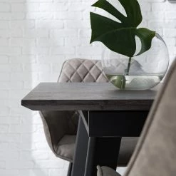 Ars manufacti Table Mannford - Imitation chêne de tourbière / Noir mat - Largeur : 140 cm -Meubles de salle à manger Soldes Magasin 1000219290 210312 14234700003 DETAILS P000000001000219290