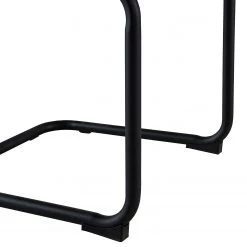 Ars manufacti Chaises cantilever Dalcross (lot de 2) - Microfibre / Métal - Marron -Meubles de salle à manger Soldes Magasin 1000219292 210125 09554100006 DETAILS P000000001000219292