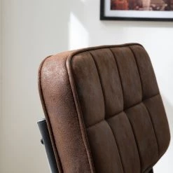 Ars manufacti Chaises cantilever Dalcross (lot de 2) - Microfibre / Métal - Marron -Meubles de salle à manger Soldes Magasin 1000219292 210223 14200900007 DETAILS P000000001000219292