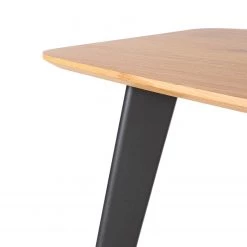 Ars manufacti Table Broomley - Métal - Imitation chêne / Noir mat -Meubles de salle à manger Soldes Magasin 1000219294 210302 16571600006 DETAILS P000000001000219294