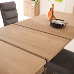 Loftscape Table Salvo - Partiellement en chêne massif - Planches de chêne Bianco / Gris -Meubles de salle à manger Soldes Magasin 1000219362 200720 10462600007 DETAILS P000000001000219362