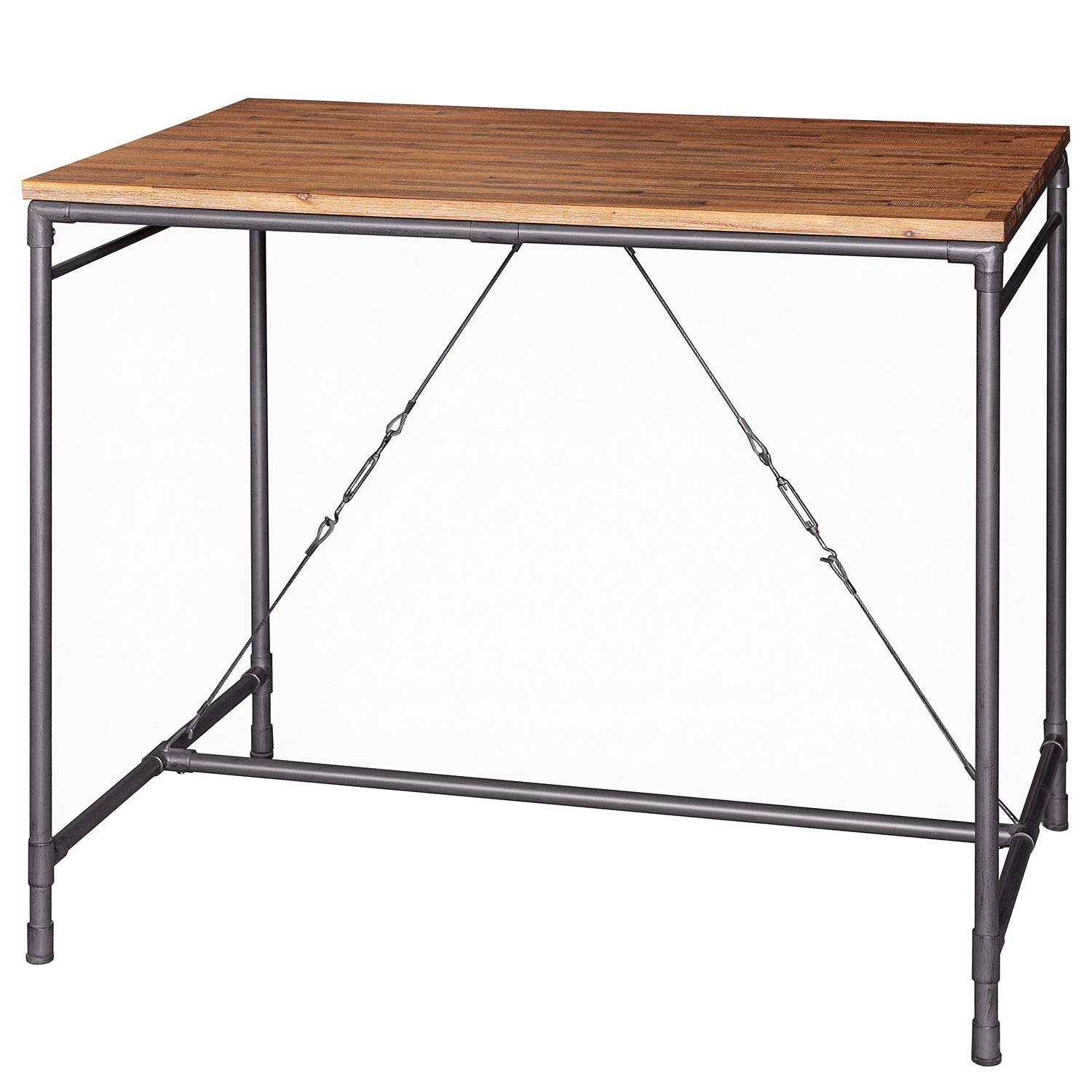 Ars manufacti Table haute Atelier - Acacia massif / Métal - Acacia / Anthracite 4 Ars manufacti Table haute Atelier - Acacia massif / Métal - Acacia / Anthracite – Image 4